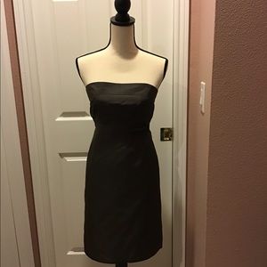 J Crew strapless dress. 100% Silk